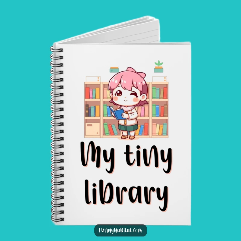 Funny Organizer Notebook: Tiny Bookshelf Journal - Perfect Funny Gift