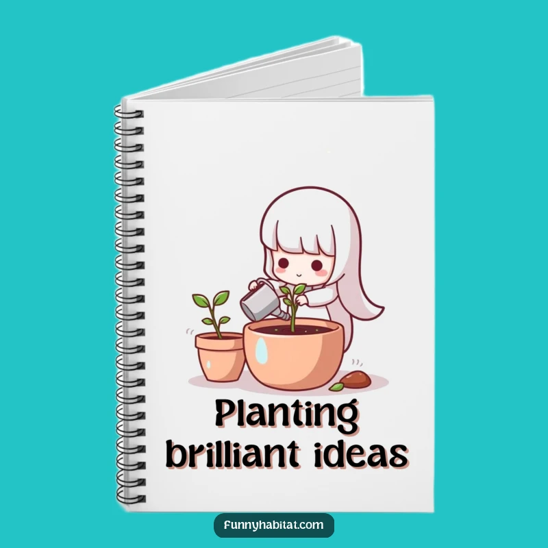 Funny Gardener Character Notebook: Grow Your Ideas!