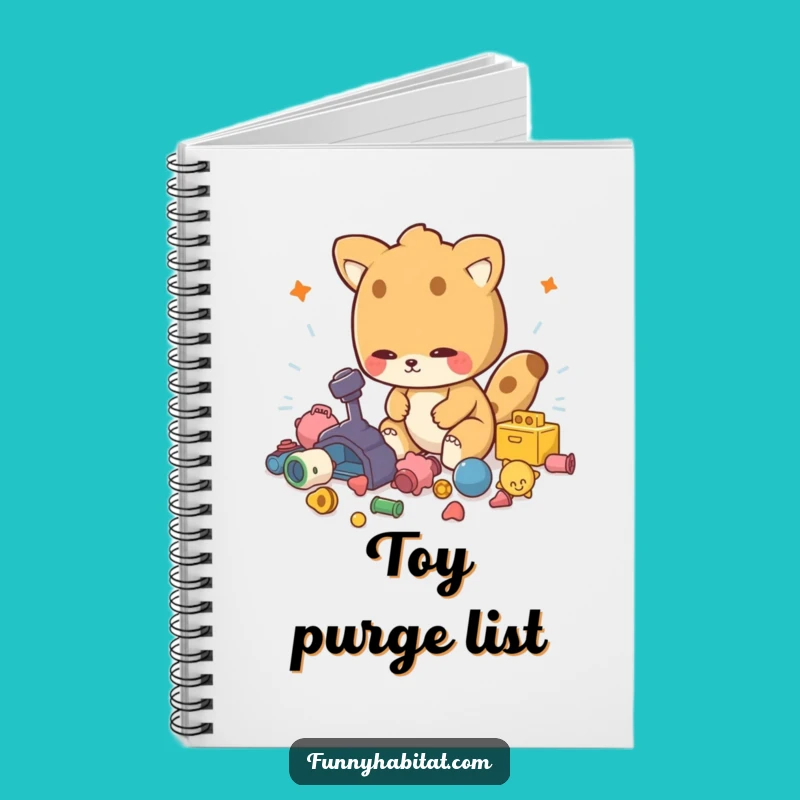 Funny Tidy Up Animal Notebook: Organized Funny Gift for Notes