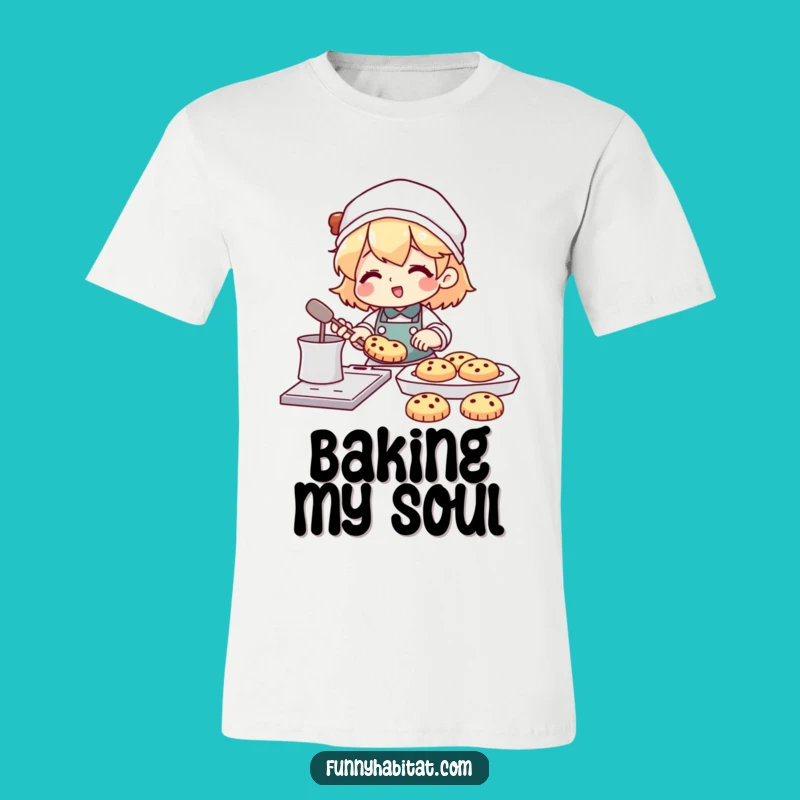 Funny Happy Baker T-Shirt: Hilarious Cookie Tee, Perfect Gift for Bakers
