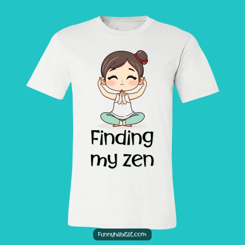 Funny Yoga T-Shirt: Graceful Poses Character, Ideal Funny Gift for Yoga Lovers