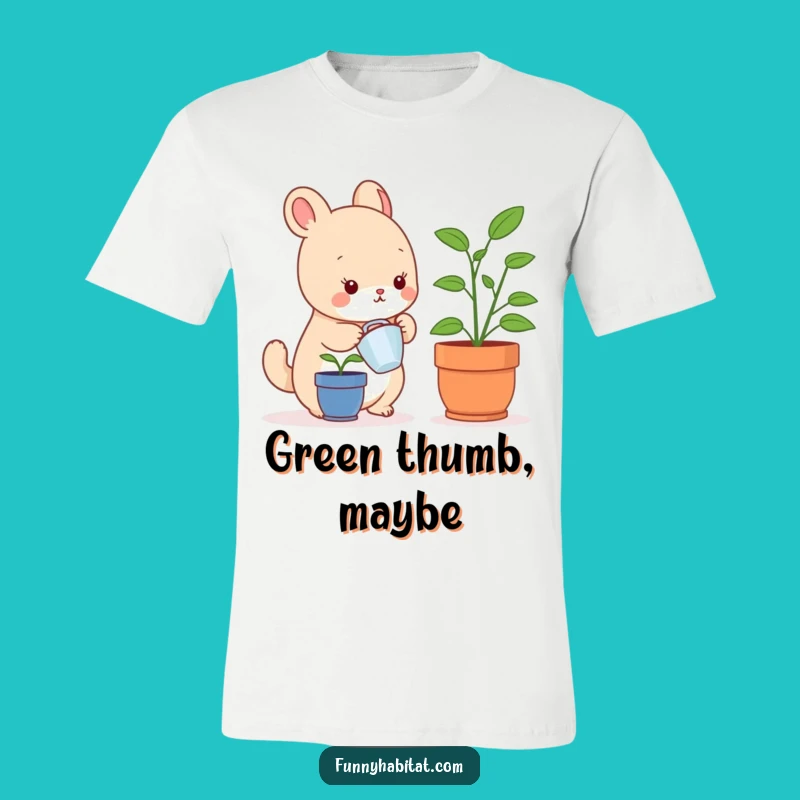 Funny Indoor Gardener Animal Tee: Adorable Funny Gift for Plant Enthusiasts