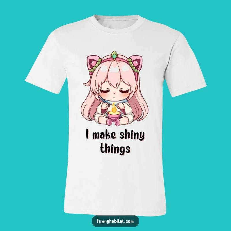 Funny Jewelry Maker T-Shirt: Peaceful Crafting Concentration Design