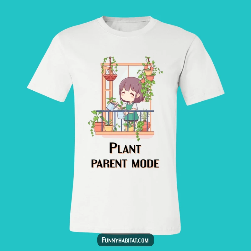 Funny Balcony Plant T-Shirt - Happy Gardener Comfort Tee!
