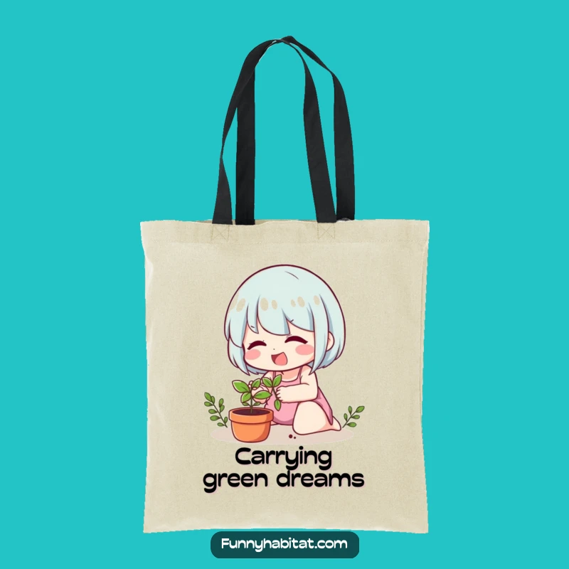 Funny Plant Lover Tote Bag: Carry Your Greenery and Good Vibes!