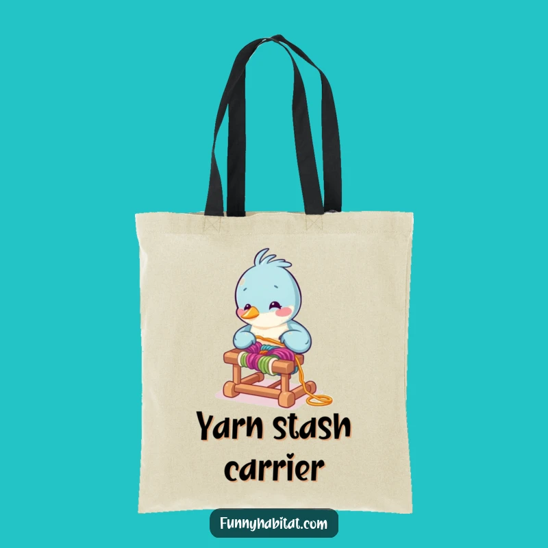 Funny Bird Weaver Tote Bag - Crafty Accessory, Perfect Gift Idea