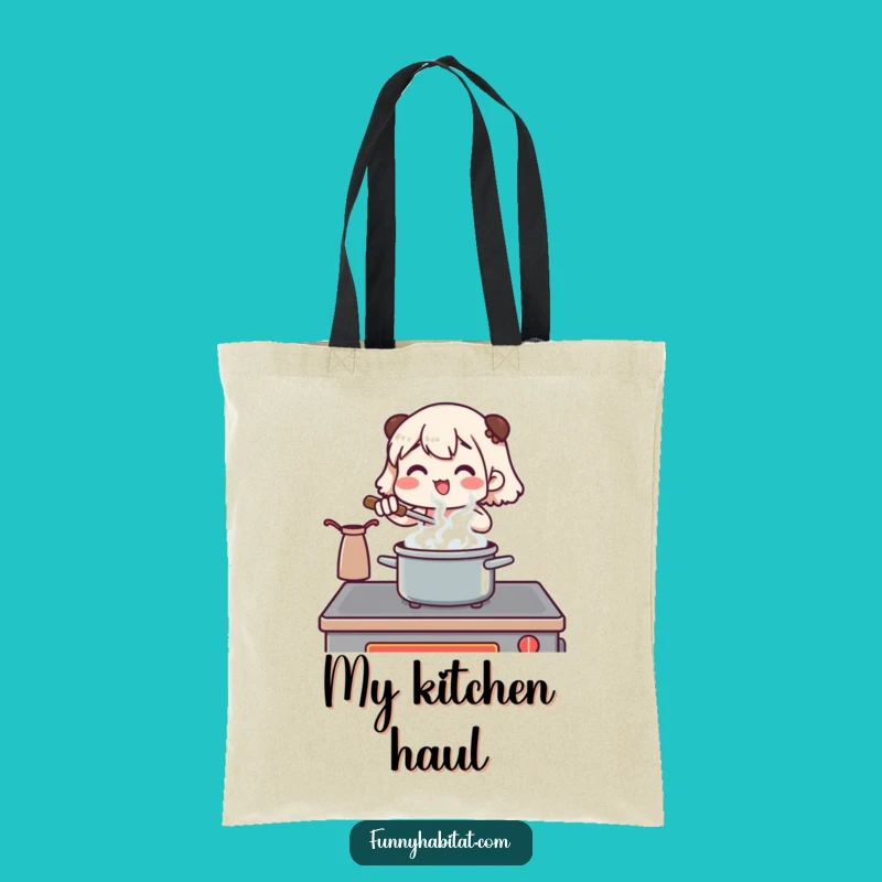 Funny Chef Tote Bag: Stirring Pot Design, Kitchen Accessory, Ideal Funny Gift