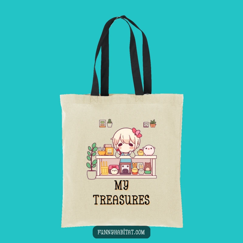 Funny Collector's Shelf Tote Bag: Carry Your Treasures with Humor Gift