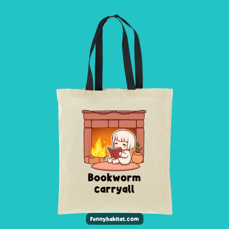 Funny Cozy Reader Tote Bag: Carry Your Books and Bliss Everywhere!