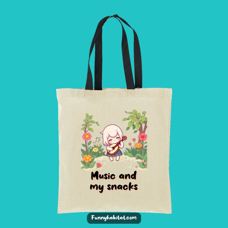 Funny Garden Music Tote Bag - Whimsical Carryall for Nature Lovers!