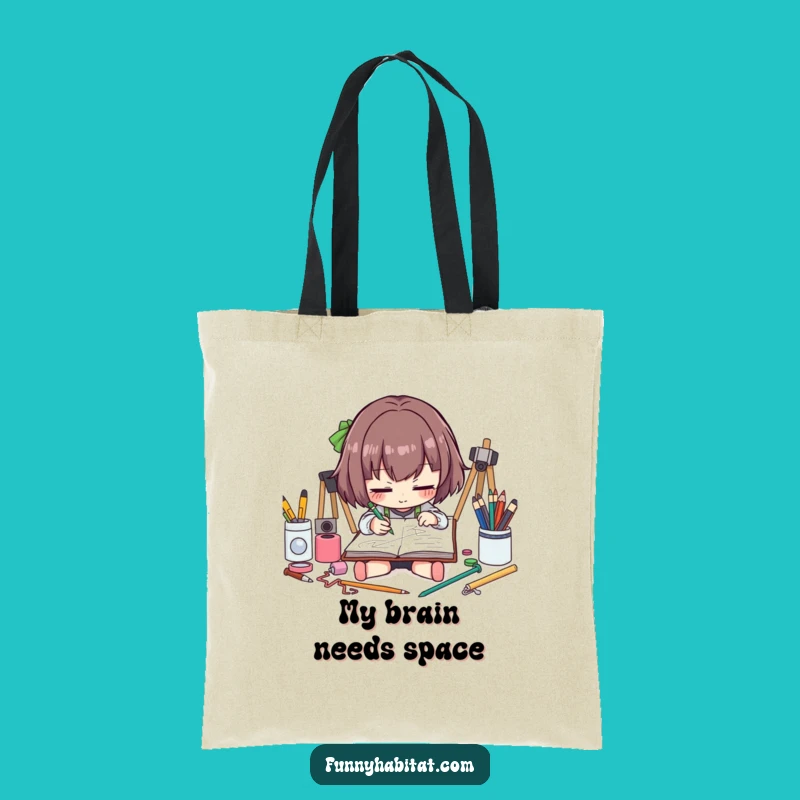 Funny Artist Tote Bag: Carry Your Supplies in Style with This Sketching Bag