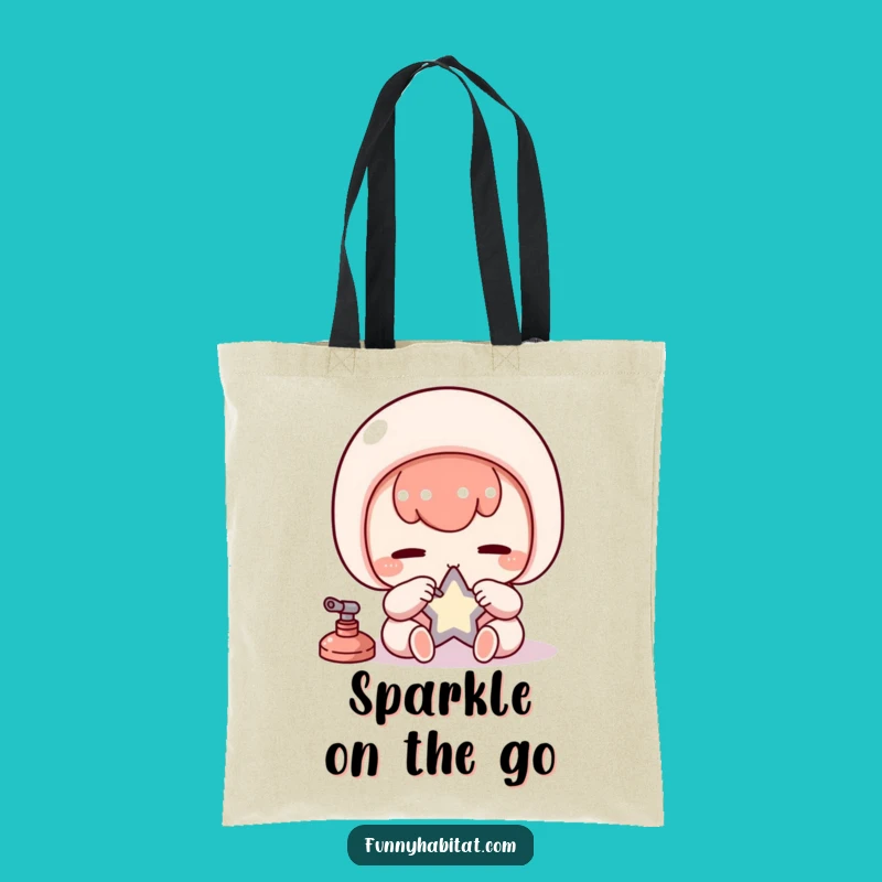 Funny Kawaii Polisher Tote Bag: Diligent Star Accessory, Perfect Gift