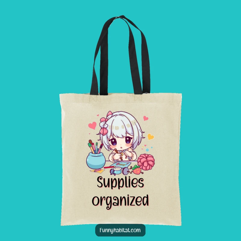 Funny Crafter Tote Bag: Project Carrier, Perfect Funny Gift for Artisans